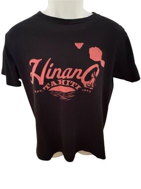 Hinano Tahiti Coral Graphic Tee Shirt Men M Medium